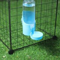 Práctico alimentador de comida para mascotas pequeño de plástico, gran capacidad, extraíble, bebedero para mascotas, alimentador, cuenco colgante lavable para mascotas, conejo - details 10