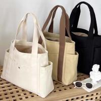 Bolso de lona de gran capacidad para el trabajo, bolso de mujer estilo universitario - details 29