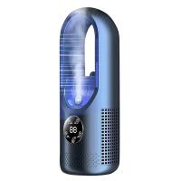 Ventilador sin aspas Ventilador eléctrico Ventilador de refrigeración para dormitorio doméstico Ventilador de escritorio refrigerado por agua Azul - details 0