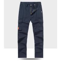Pantalones de trabajo de algodón para hombre, grueso con múltiples bolsillos Pantalón Cargo, recto, informal, para exteriores, primavera y otoño - details 8