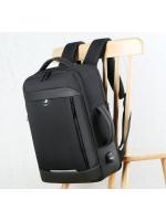 Mochila para ordenador portátil expandible para hombre, bolsa impermeable negra para Notebook, 16 pulgadas, 17 pulgadas, mochila de trabajo multifunción para negocios - details 20