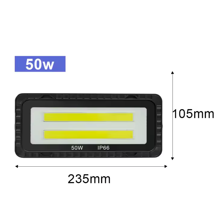 YNL Luces de Inundación LED AC 220V 200W-100W-50W Luz de Pared para Jardín al Aire Libre Impermeable IP66 Proyector de Paisaje COB - 1