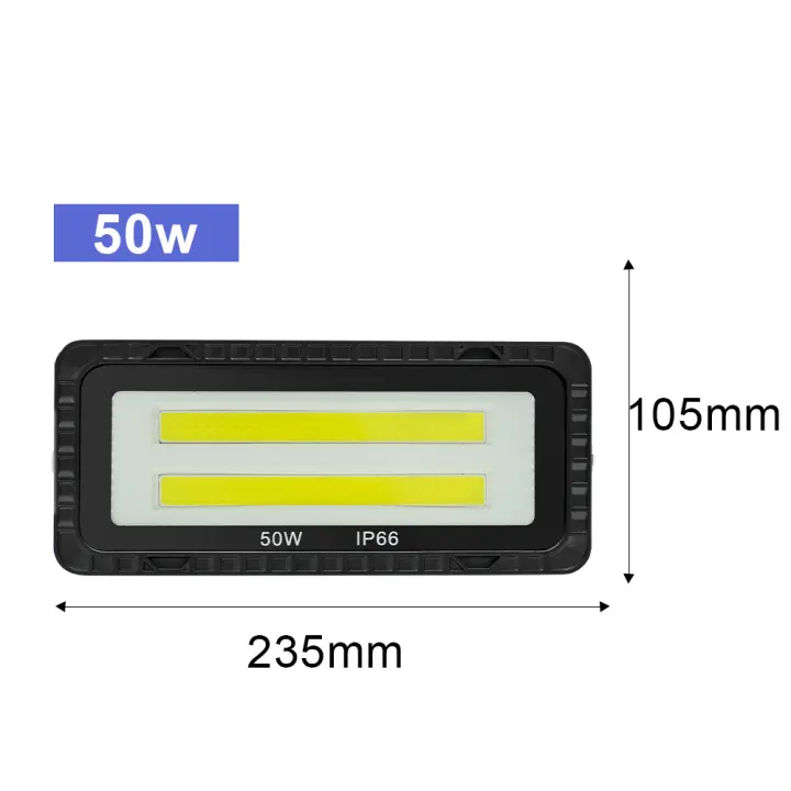 YNL Luces de Inundación LED AC 220V 200W-100W-50W Luz de Pared para Jardín al Aire Libre Impermeable IP66 Proyector de Paisaje COB - 1