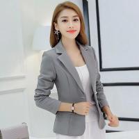 Blazer Elegante para Mujer Traje de Oficina Formal de Talla Delgada Chaqueta con Bolsillos - details 11