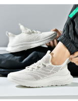 Verano transpirable malla deportes ocio suela blanda correr zapatos antideslizantes y resistentes al desgaste, zapatos de viaje ligeros para hombres - details 13