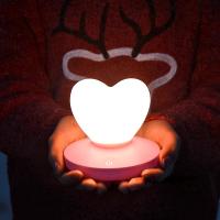 Lámpara LED de mesa con Control táctil, lámpara de modelado de chica recargable por USB, ahorro de energía, decoración romántica en forma de corazón de amor, luz nocturna - details 5