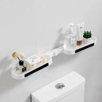Organizador giratorio sin agujeros montado en la pared, cocina y baño para amamantar - details 1