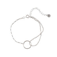 Pulsera De Beads Geométricas De Plata Esterlina 925 Para Mujeres Estilo Simple Y Temperamento Joyería De Mano Para Fiestas - details 16