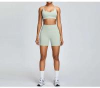 Monos de Yoga sin Costuras Ouwu Shorts Deportivos de Cintura Alta para Mujeres - details 8