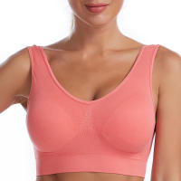 Sports bra women solid color fitness top gym yoga athletic tight workout soft brassiere padded - details 20