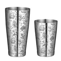 Coctelera trasera Boston Shaker: Juego de 2 piezas: herramienta de barra de barman profesional con peso de 18,6 oz y peso de 25 oz - details 15