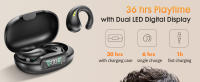 Auriculares inalámbricos con Clip para la oreja, cascos deportivos con Bluetooth 5,3, micrófono incorporado, ganchos para la oreja, 36H de tiempo de reproducción - details 2