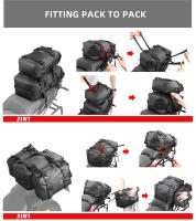 Rhinowalk-mochila para motocicleta, bolsa impermeable de 8L, 15L, 30L, bolsa trasera para motocicleta, alforja Universal para exteriores, accesorios para sillín - details 13