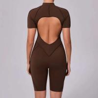 Monos Deportivos de Yoga Fiess Mangas Cortas, Espalda Abierta, Talla Única para Mujeres - details 41
