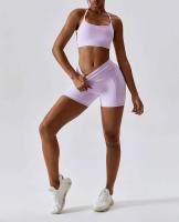 Conjunto de yoga sin costuras de 2 piezas para mujer, sujetador para gimnasio y correr, ropa deportiva, body, sujetador deportivo - details 37