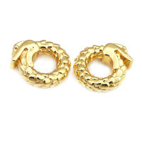 Anillo de Cierre Redondo de Brasso Dorado Mate Joyería de Alta Calidad - details 22
