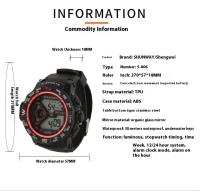 SHUNWAY Shengwei Student Simple impermeable deportes al aire libre brillo reloj electrónico hombres - details 7