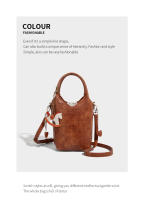 Bolso tejido de moda, bolso cubo de gran capacidad, bolso mensajero casual versátil para viajeros. - details 11