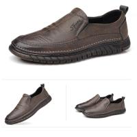 Nuevos Zapatos De Cuero Transpirables Para Hombres, Zapatos Casuales De Suela Blanda De Conducción Para Hombres - details 16