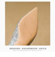 Zapatos de novia de mujer, nuevos tacones altos nupciales chinos de alta gama, no se cansan de tostar cristal, solo zapatos. - details 7