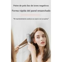2025 nuevo anión peine alisador de pelo termostato casero cuidado del cabello pantalla táctil inteligente peine del pelo versión más amplia de la plancha de pelo - details 1