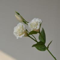 Flores artificiales de Lisianthus de tacto Real, flores de seda, ramo de novia, flores falsas de Eustoma, suministros para fiestas elegantes - details 9