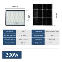 Lámpara Solar De 300W Para Exteriores, Focos Impermeables, Luces Solares Con Control Remoto, Reflector De Pared - details 17