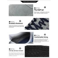 Zapatos deportivos versátiles de cuero genuino transpirables de doble estrella para primavera y otoño, cómodos zapatos planos de moda para correr - details 7