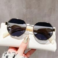 Gafas de Sol Retro de Metal Poligonal Marca de Lujo para Hombres y Mujeres Protección UV400 - details 7