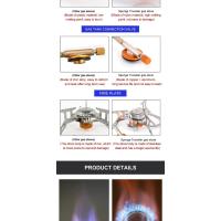Estufa de Gas para acampar, estufa plegable portátil para mochilero al aire libre, equipo turístico para cocinar, senderismo, Picnic, 3500W - details 2