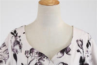 Vestido de fiesta elegante de media manga informal con estampado floral para mujer - details 22