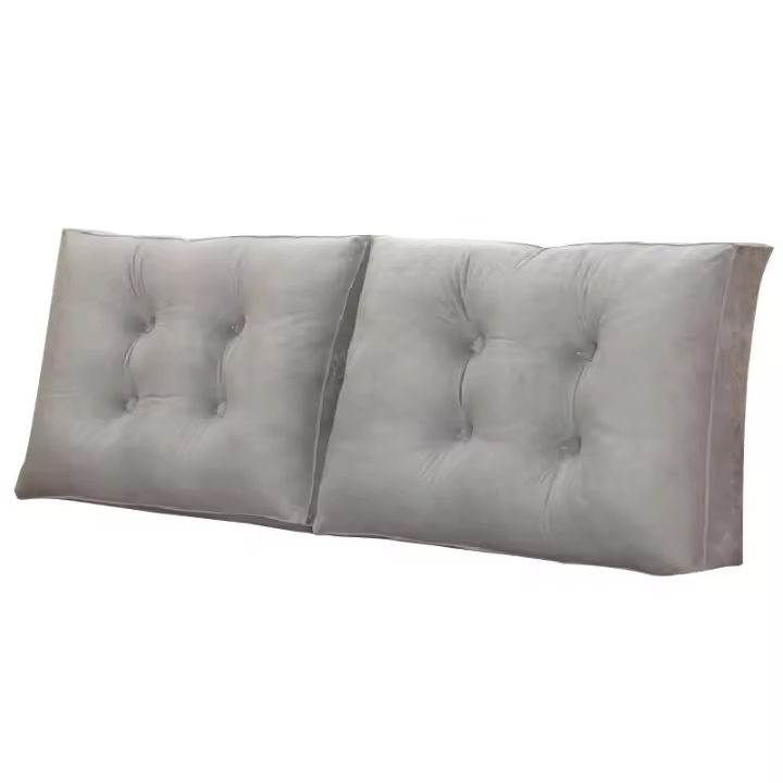 Almohada de Cuerno de Cama Almohada de Lectura de Espalda con Soporte de Posicionamiento de Almohada Material de Poliéster/Algodón Hecho en China - 1