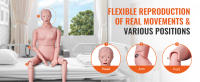 SucceBuy Maniquí de entrenamiento de enfermería de tamaño real para mujer, modelo educativo multifuncional, maniquí anatómico de PVC para simulación de cuidado del cuerpo humano y suministros de enseñanza - details 4