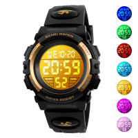 Reloj de pulsera impermeable SKMEI 5Bar para niños con luz LED pantalla digital para niños y niñas con alarma reloj de pulsera tipo digital made in china - details 15