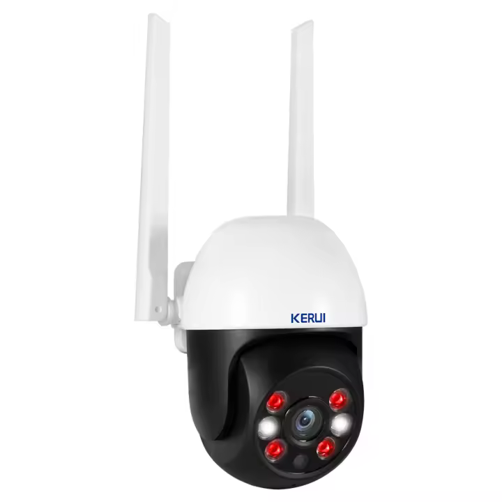 Cámara de Seguridad Inalámbrica KERUI 4K PTZ Visión Nocturna Infrarroja Zoom Digital 4X - 1