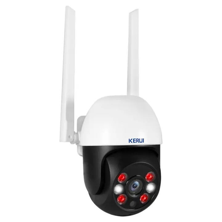 Cámara de Seguridad Inalámbrica KERUI 4K PTZ Visión Nocturna Infrarroja Zoom Digital 4X - 1