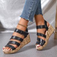 Sandalias de tacón de cuña para mujer, zapatos de verano - details 4