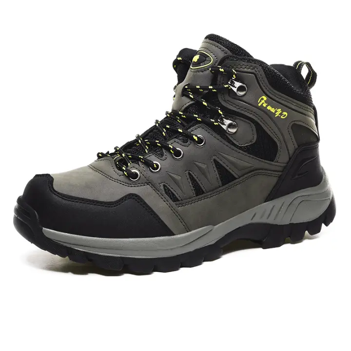 Par de zapatos de senderismo para hombre y mujer, botas militares anticolisión para exteriores, botines de trabajo del ejército, media caña, novedad - 1