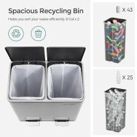 Cubo de Basura de Cocina de 8 Galones con 15 Bolsas de Residuos 2 Compartimentos - details 5
