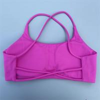 Sujetador deportivo para mujer, Bralette Sexy con tirantes cruzados en la espalda, Bralette de alto impacto para gimnasio, Yoga, entrenamiento, Top corto, chaleco, ropa interior push-up para correr - details 6