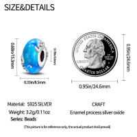 Abalorios de piedra de Color plateado para mujer, pulseras y brazaletes adecuados de estilo elegante, joyería fina DIY para cumpleaños - details 10