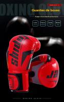 Guantes boxeo 12 oz hombre mujer MMA Sparring artes marciales muay thai niños kick boxing entrenamiento Equipos de protección - details 0
