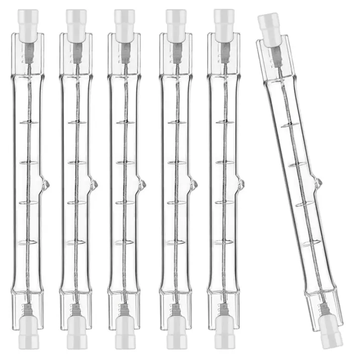Bombilla halógena R7S, barra de luces regulable, 118mm, 200W, 230V, paquete de 6 unidades - 1