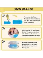 Cepillo de dientes de dedo para mascotas, Limpieza de dientes para cachorros, cuidado del mal alivio - details 5