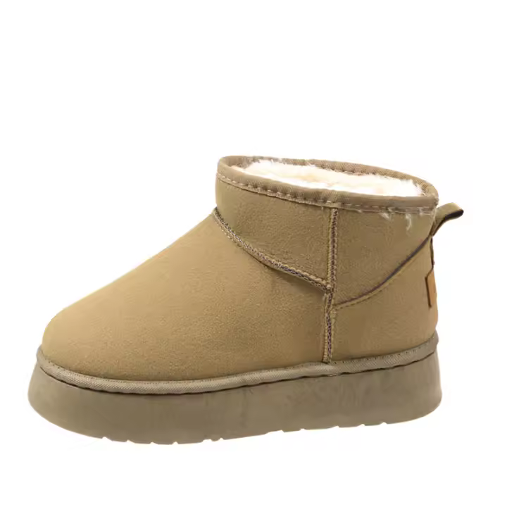 Zapatos de Lana De Piel de Oveja Autentica, Con plataforma de lujo, novedad de Invierno, 2023 - 1