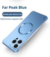 Pintura metálica ultrafina magnética para funda Magsafe para iPhone 16 15 14 13 12 Pro Max Plus cubierta de refrigeración sin marco para PC a prueba de golpes - details 14