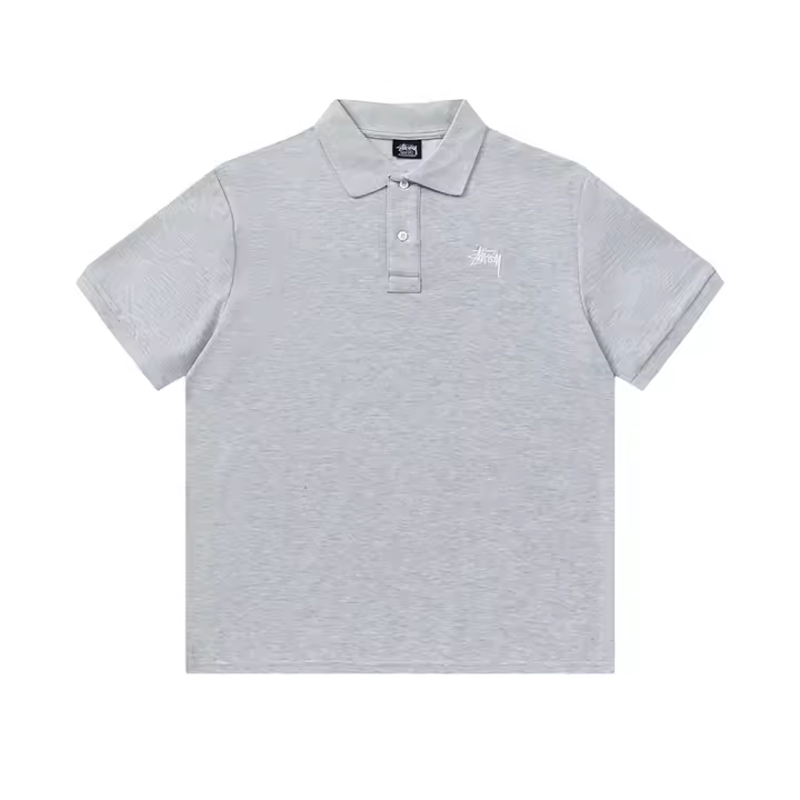 2025 logotipo bordado de moda de alto nivel, nueva camiseta Polo de verano para hombre, camisa de manga corta con cuello deportivo simple. - 1