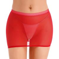 Minifalda BO elástica de tubo transparente para mujer, transparente, con lazo en la cadera, sexy, adecuada para discotecas - details 28