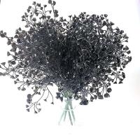 Plantas artificiales negras de Halloween, enredaderas, árboles de eucalipto, helechos persas, láminas de plástico, flores falsas, hierba, familia - details 3