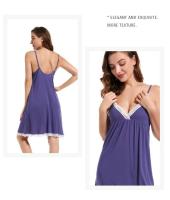 Camisola sexy de algodón cosida Ence para mujer, ropa interior íntima de color sólido, ropa informal holgada para el hogar - details 13